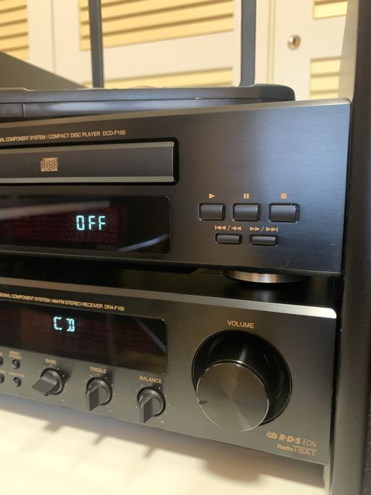 Музичний центр Denon F100 Новий / Рідкісний Gold-дизайн + Пульт