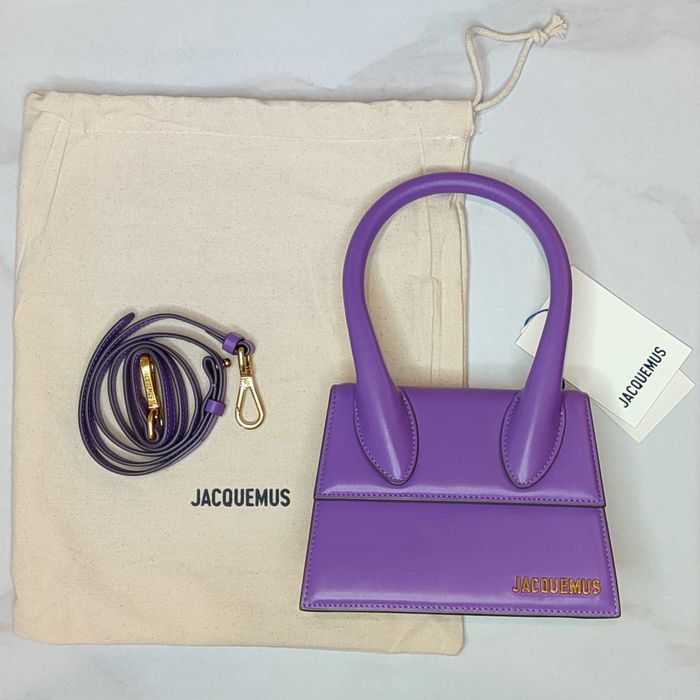 Сумка Jacquemus Le Chiquito Medium leather bag Purple