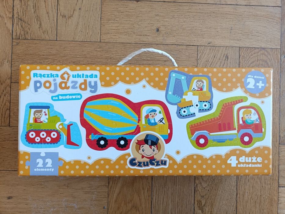 Puzzle CzuCzu Pojazdy na Budowie dla dzieci układanka 22elementy 2+