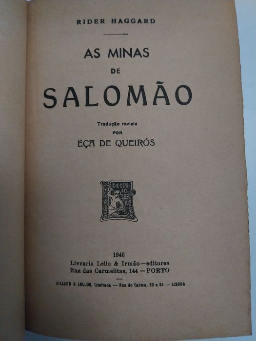 As Minas de Salomão - Eça de Queiroz