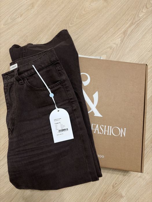 Джинси прямі коричневі Friends of fashion
