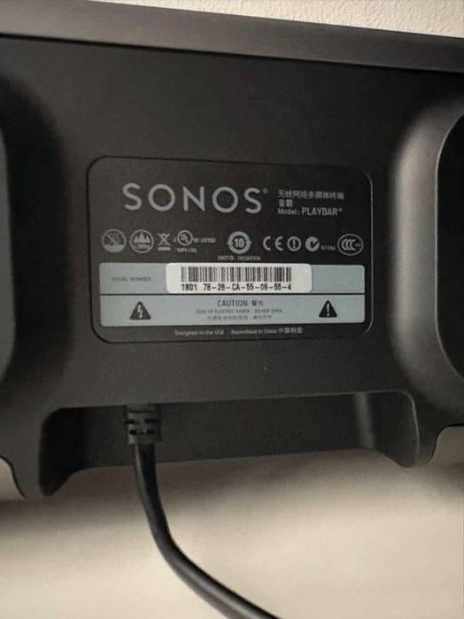 Sonos PLAYBAR + Sonos SUB – Sistema de Som Home Cinema – Excelente Estado