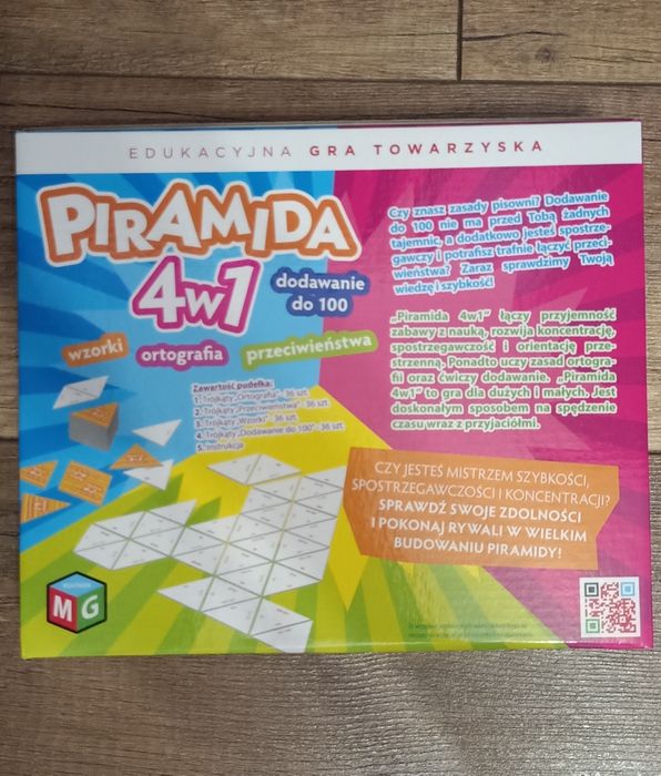 Gra planszowa piramida 4w1