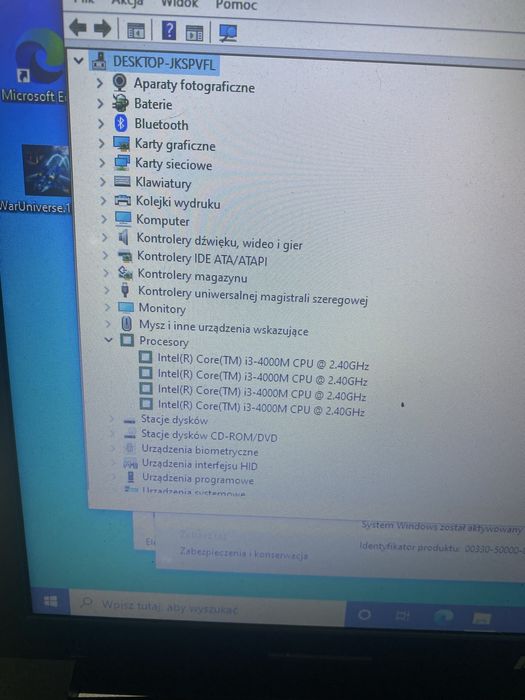 Laptop sprawny lenovo