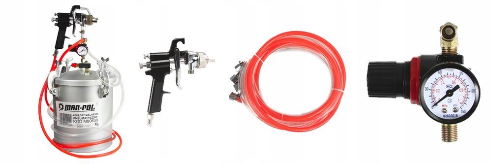 Agregat Malarski Pneumatyczny 8L Z Pistoletem Pro
