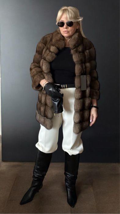 Шуба соболь баргузин Manzari оригинал лавандер