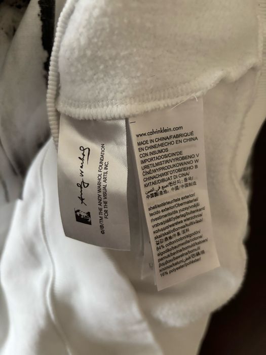 худи Calvin klein jean Andy Warhol by Raf Simons