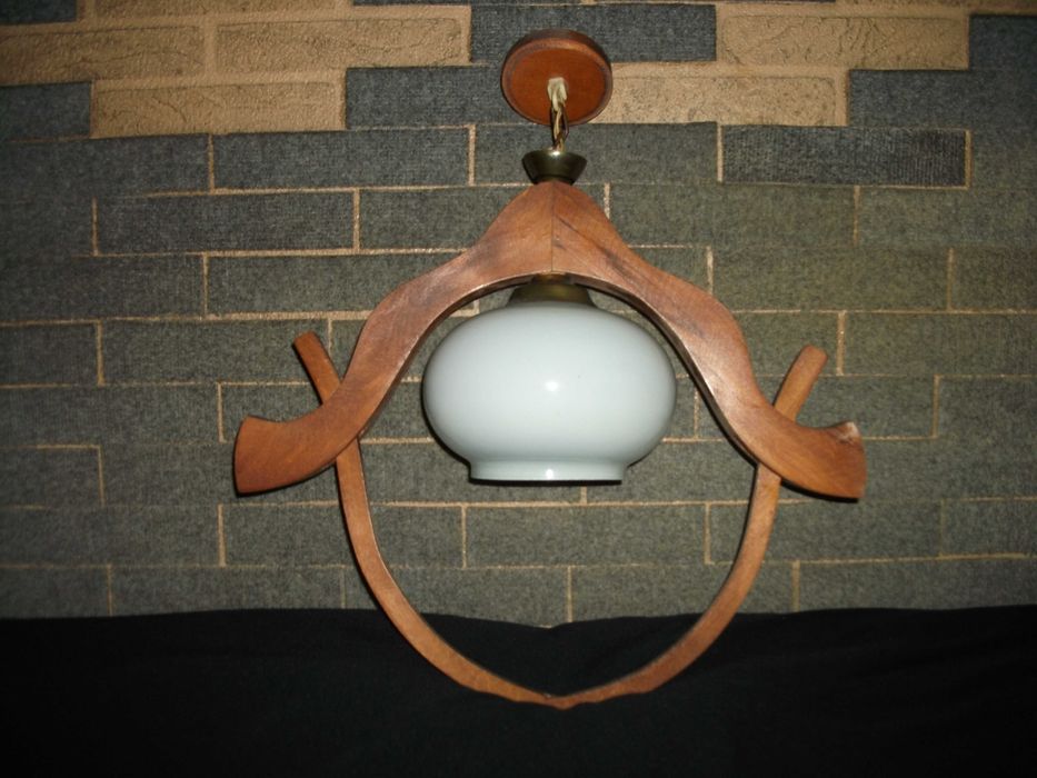 Lampa wisząca z PRL