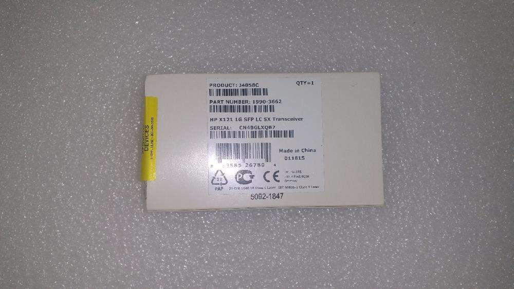 HP x121 1G SFP LC SX Transceiver64550567234691121