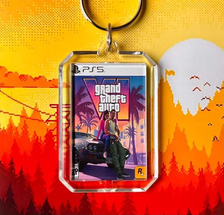 Brelok GTA VI - mini okładka gry PS5