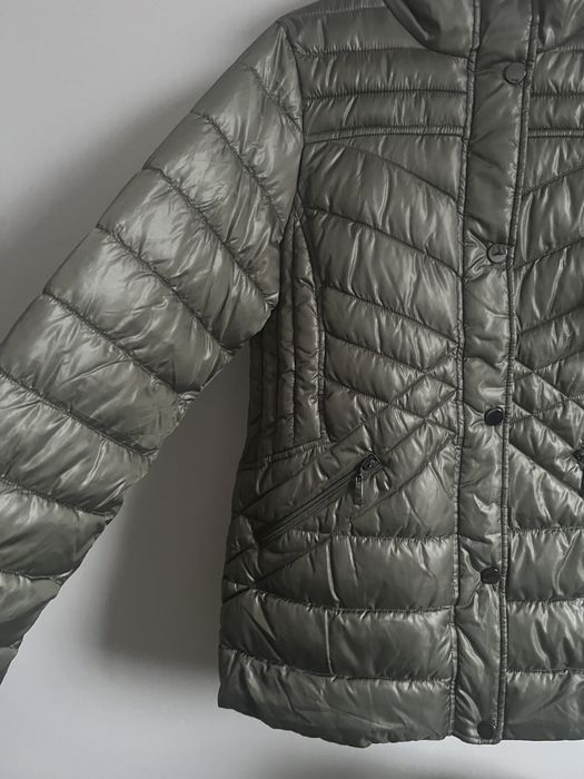 Pikowana kurtka khaki 36