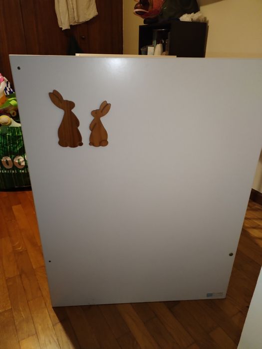Cama berçário bébé  lacado branco com colchão novo