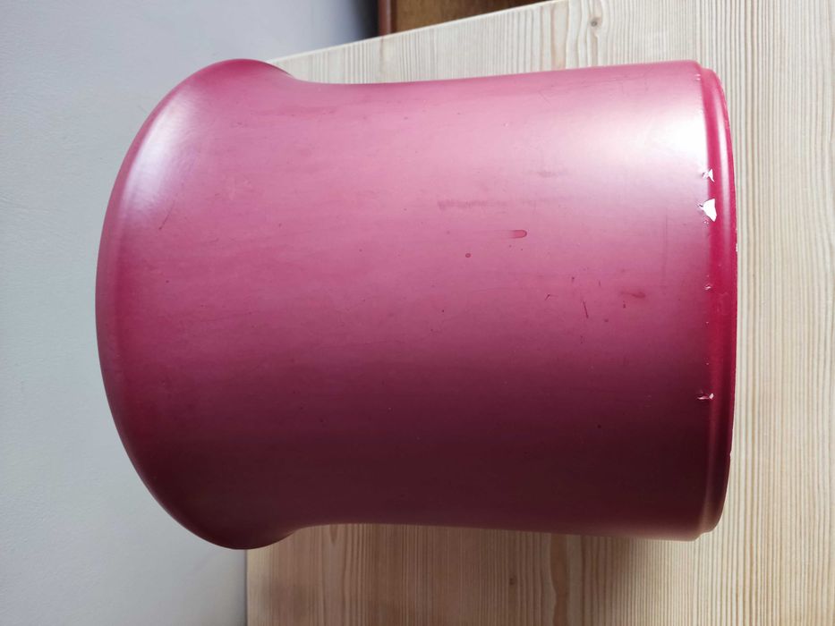 Donica doniczka ceramiczna odcień bordowy fi 29 cm