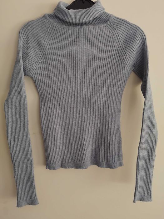 Camisola malha canelada gola alta Pull&Bear