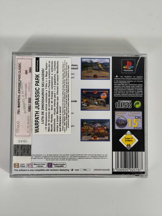 Jurassic Park: Warpath - Playstation 1 PS1