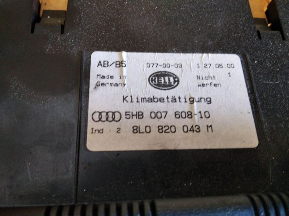 COMANDO SOFAGEM / AC CLIMATRONIC AUDI A3 8L - 8L0820043M
