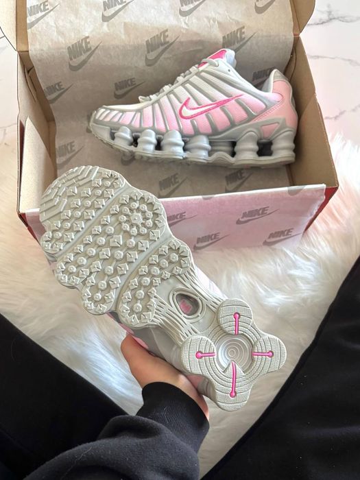 Кросівки Кроссовки Nike Shox TL Pink Foam Grey Pink Серый Розовый Сірий рожевий Кросовки демісезон