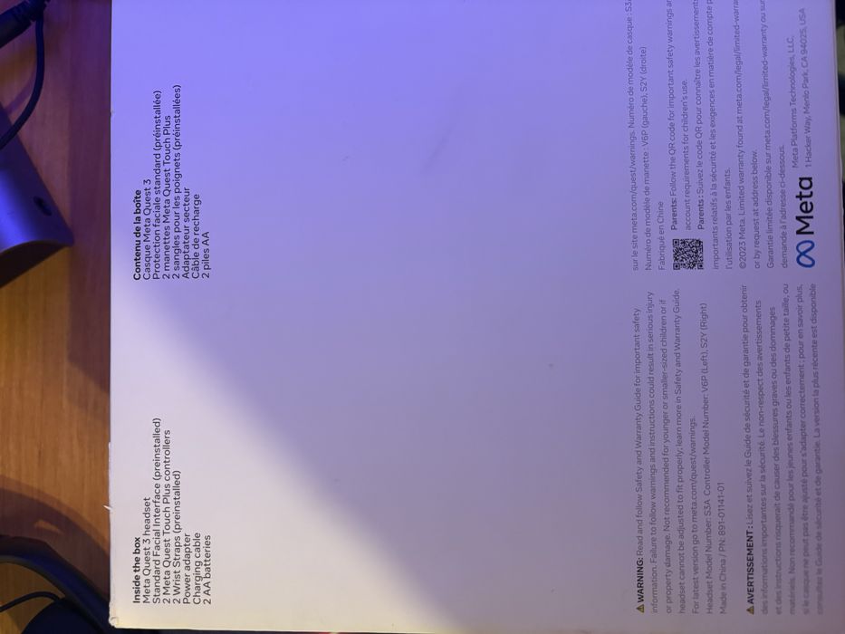 Vr окуляри Meta Quest 3 на 128 gb