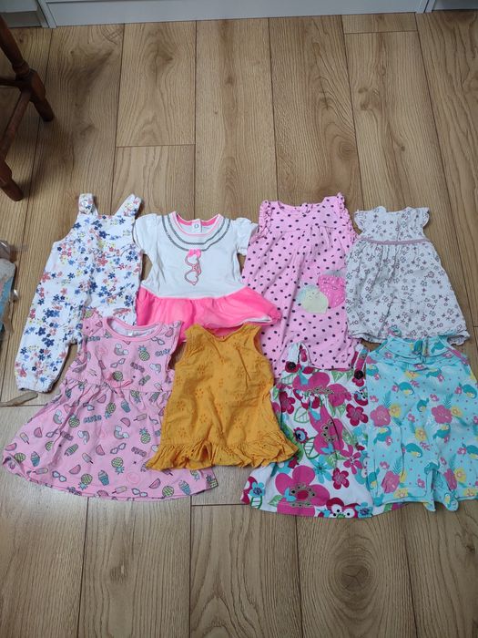 paka ubrań niemowlęcych dla dziewczynki