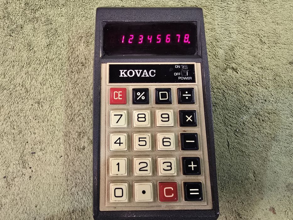 KOVAC LE-802PT kalkulator kieszonkowy vintage.