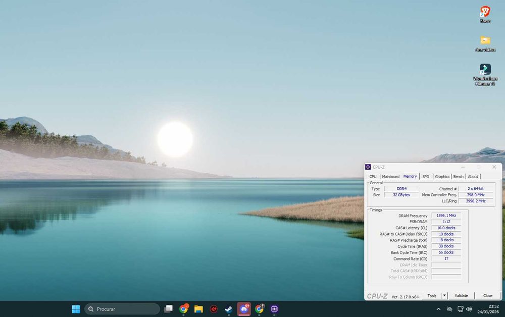 Memórias Ram DDR4 cl16  3200mhz como novas pouco uso!