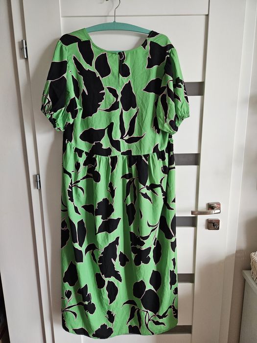 New look sukienka wzorek zwiewna maxi r 46