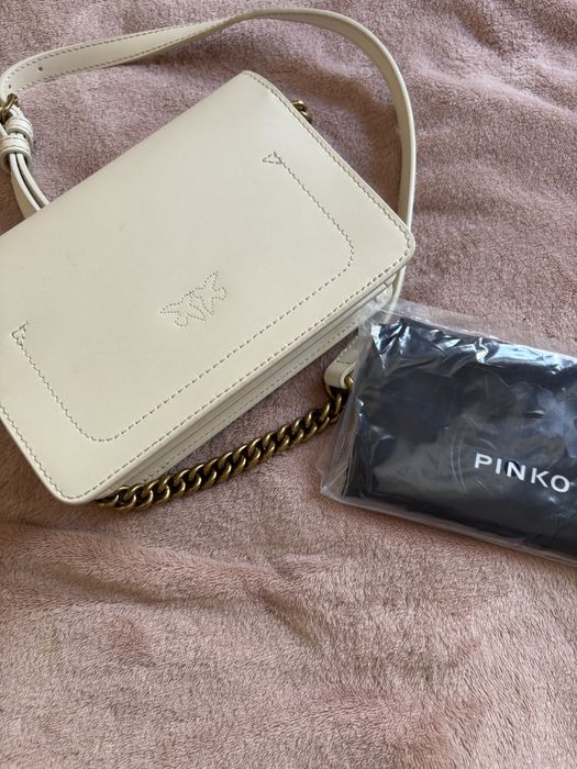 Beżowa torebka Pinko