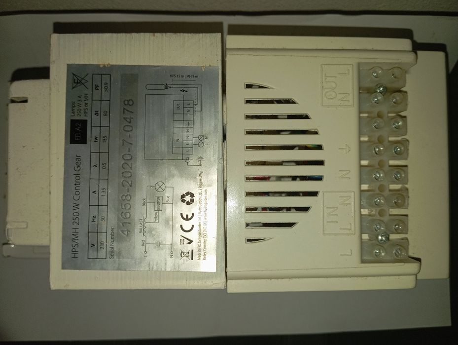Balastro 230V 50Hz 3A