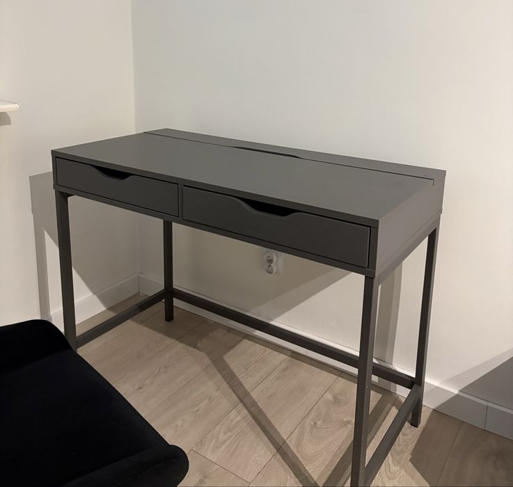 Szare Biurko IKEA Alex