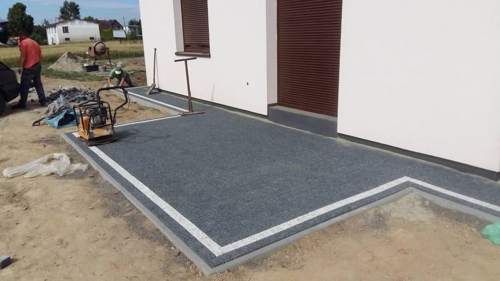 Brukarstwo Układanie kostki brukowej