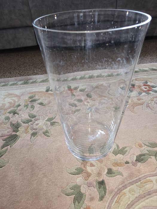 Vaso de vidro impecável 46cm x25cm