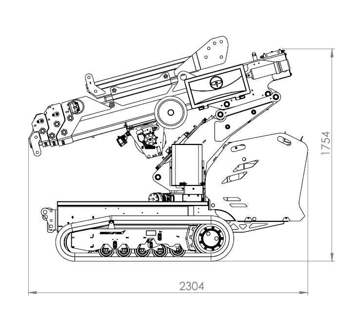 Mini Żuraw XM1600 z JiB hydraulicznym - PICK&CARRY 1250kg