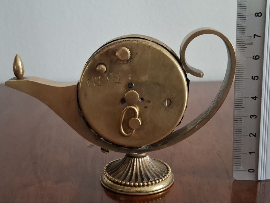 Zegarek Swiza 8 podróżny budzik 8 dniowy sprawny kompletny mosiądz 50r