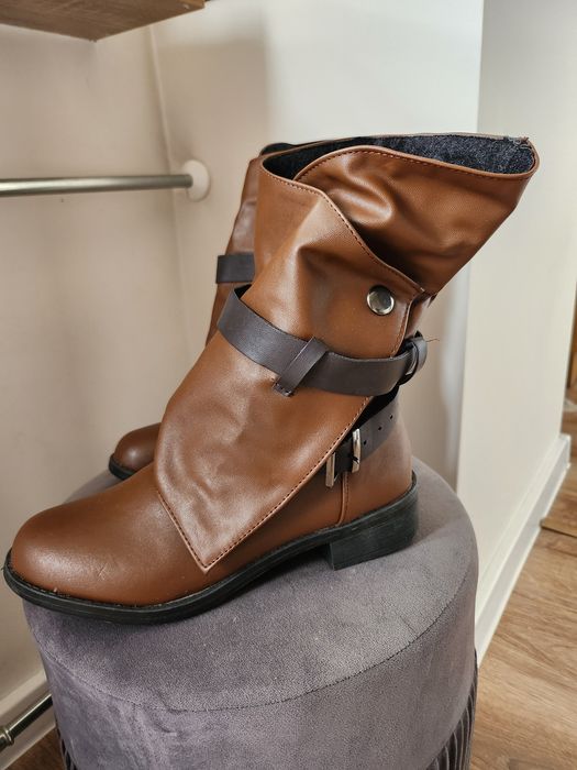 Botki Brązowe - Nowe