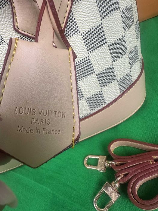 Torebka listonoszka Torba jasna kratka Alma BB kuferek Premium