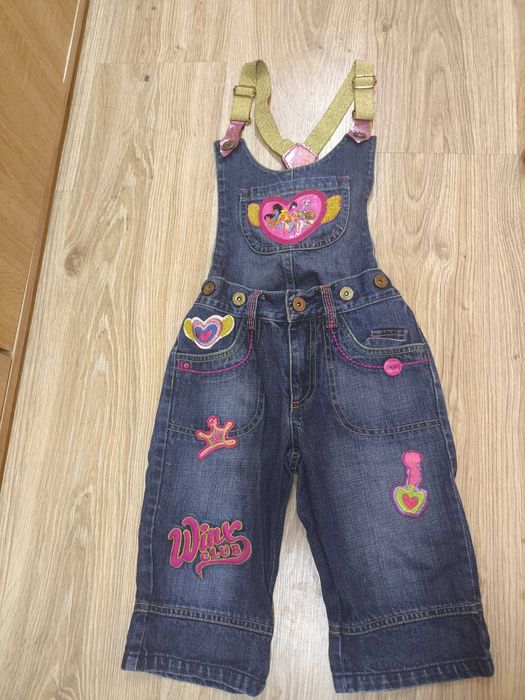 ogrodniczki dla dziewczynki rozmiar 98