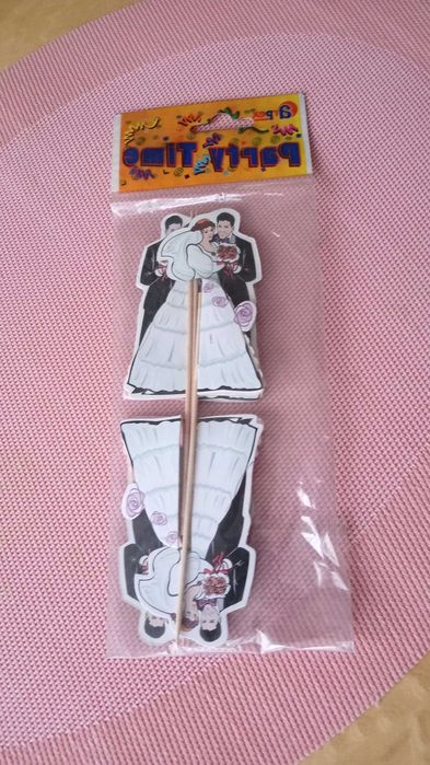 Ślubne dekoracje papierowe 19 cm