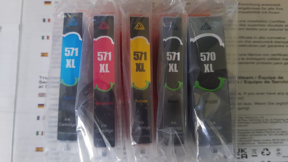 Zestaw, tusze Canon PIXMA 570 XL + 571 XL