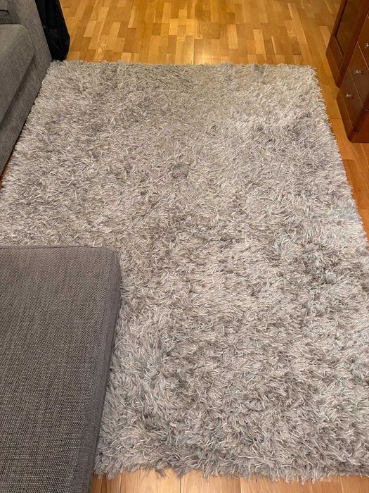 Tapete de Qualidade Cinzento para Sala/Quarto/Hall Medidas 242X171 cm