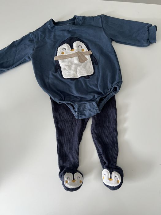 Komplet niemowlęcy pingwin