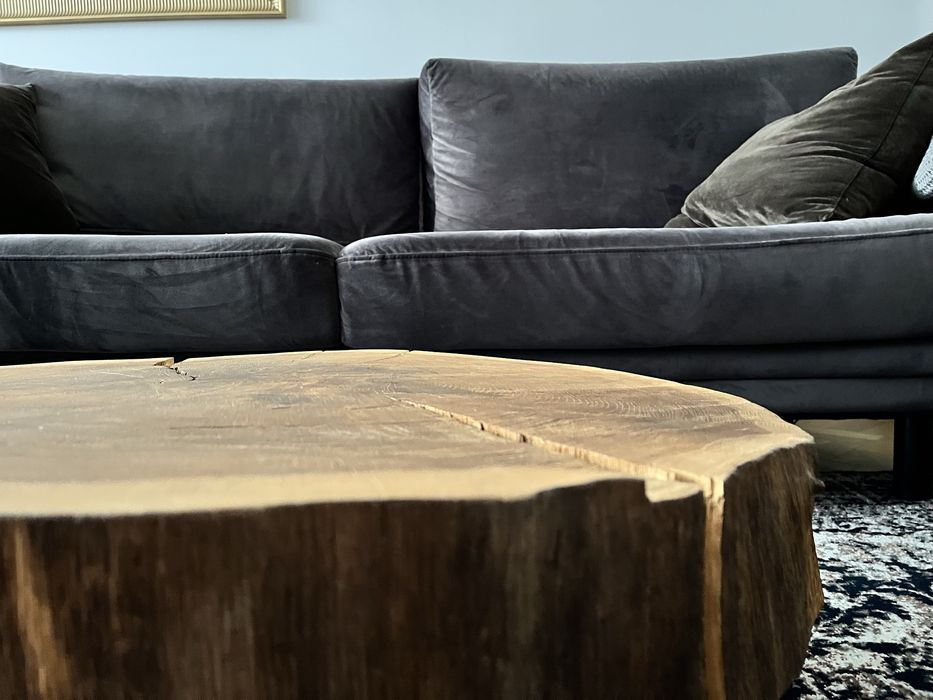 Stolik kawowy z pnia dębu stolik drewniany