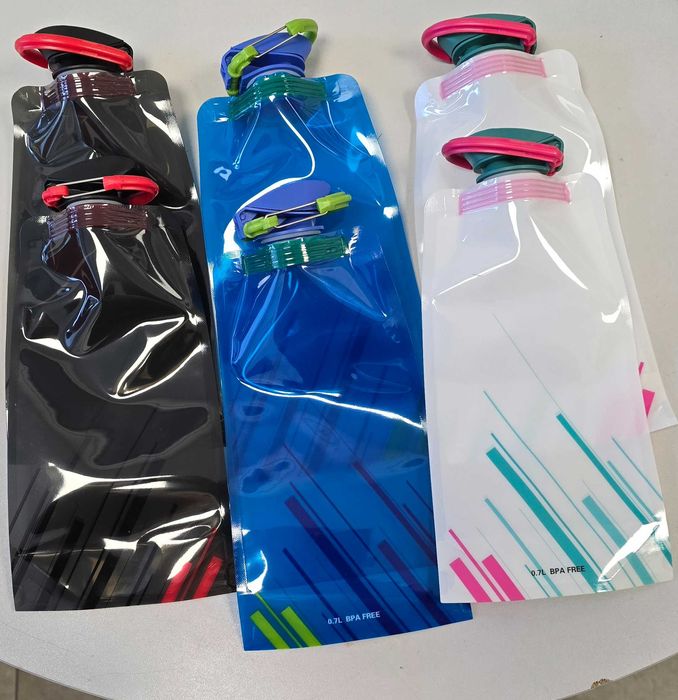 składana butelka na wode 700 ml zestaw 6 szt