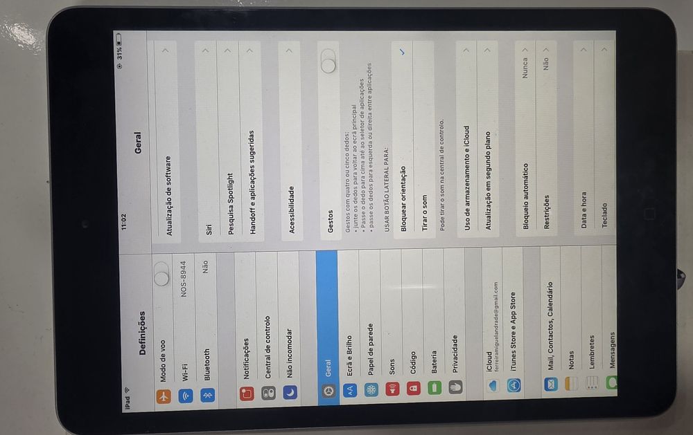 Ipad mini praticamente novo