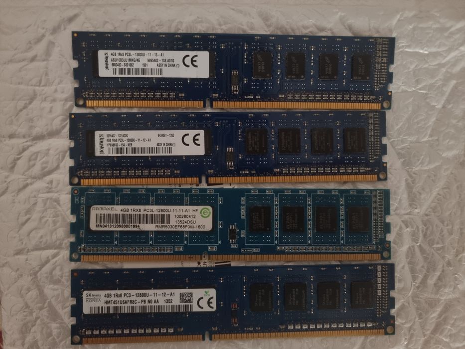 Lote Memórias DDR3 18GB – 3x4GB + 3x2GB – Várias Marcas