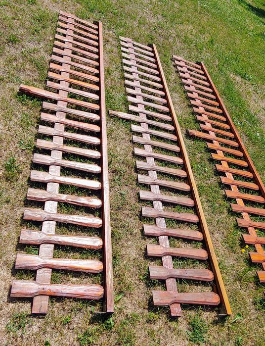 Balustrada z drewna - 3 szt.
