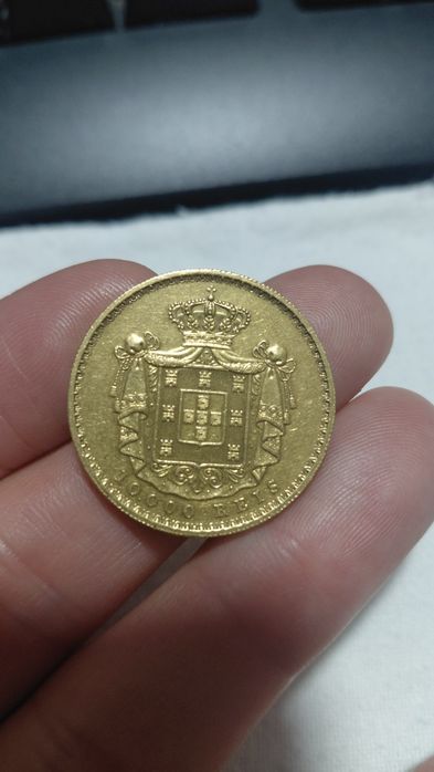 Moeda Ouro 10000Reis 1884