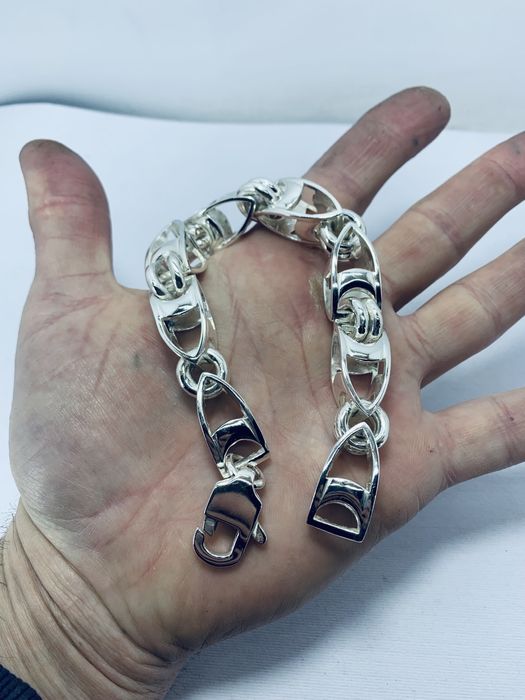 Масивний Срібний браслет Рокко- бароко