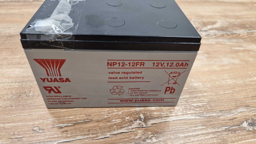 Akumulator Kwasowo-ołowiowy YUASA NP12-12FR 12V 12.0Ah zestaw 10 szt.