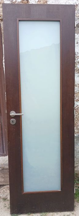 Porta de interior com vidro