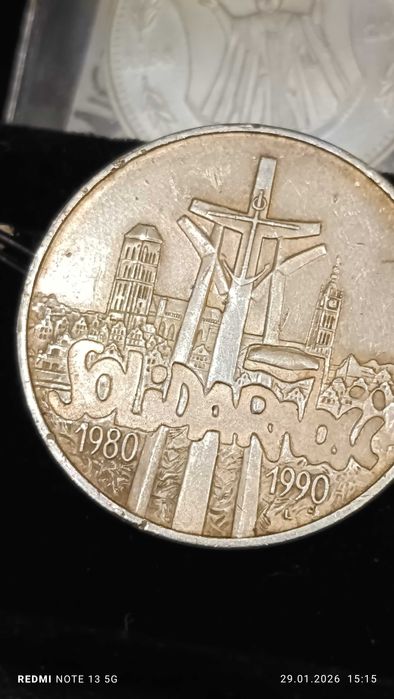 100000 Solidarność 1990 srebro